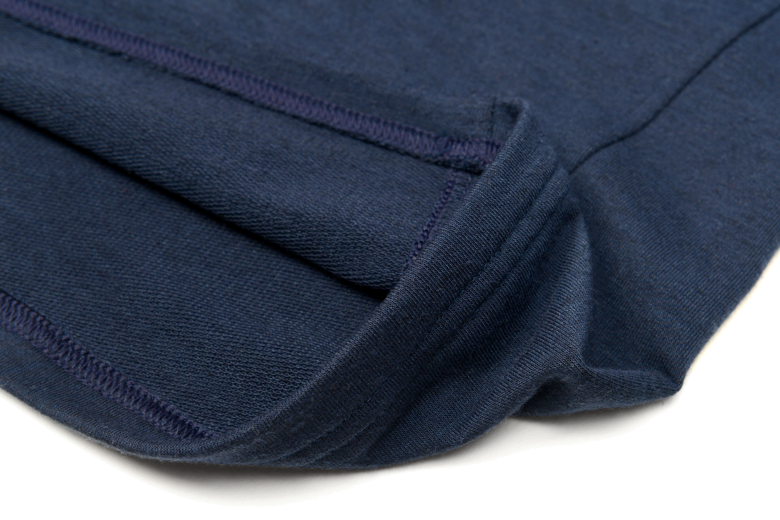 Detail shot of French terry fabric