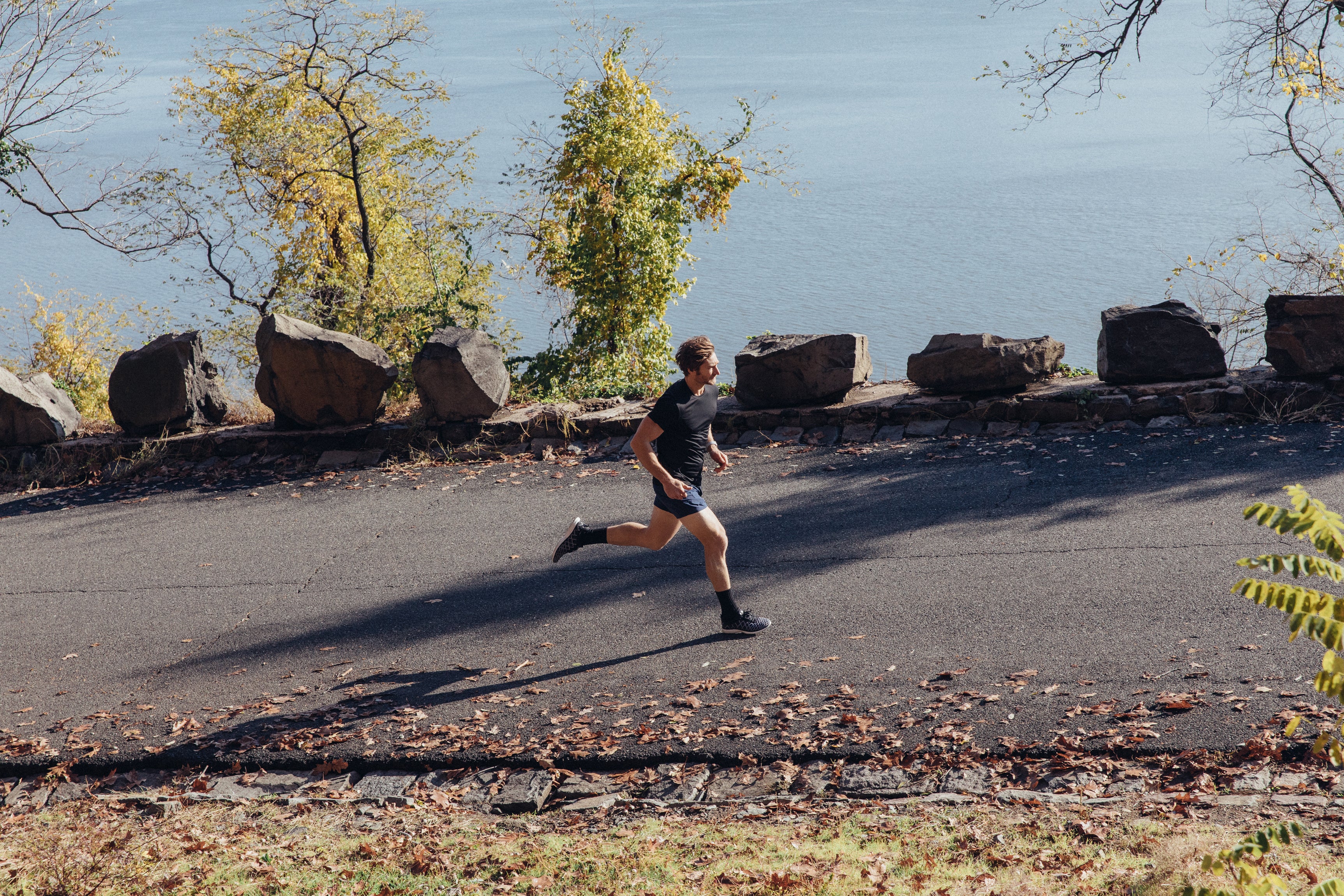 Running along a river